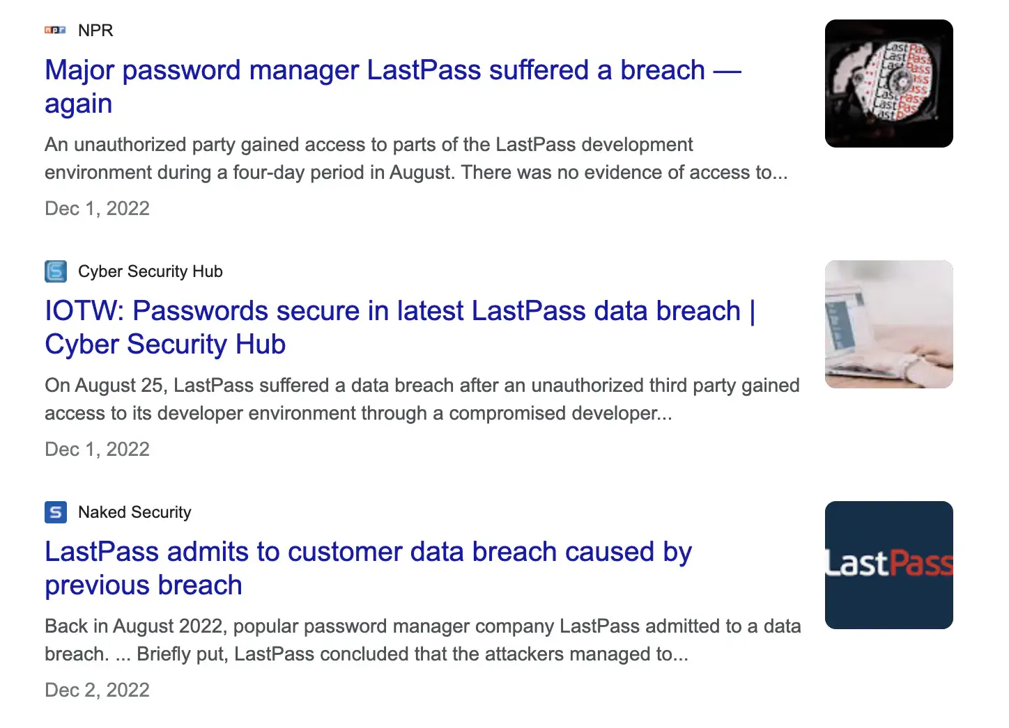 A brief history of breaches